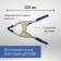 The clamp is enhanced tick -shaped tundra, 9 ", metal, clamp up to 90 mm, 225 mm
