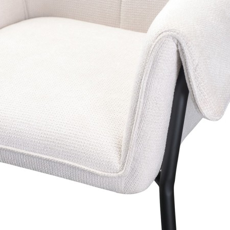 Aline chair, 550 × 700 × 830 mm, Shenill, Milk color-5