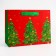 Package Gift New Year Laminated "Christmas trees", 23 x 17.8 x 9.8 cm.
