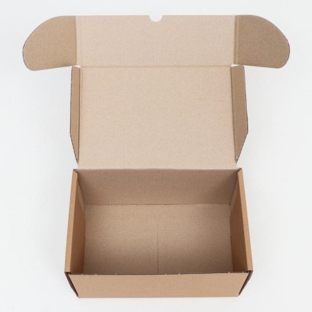 Self -assembly box "Postal", brown, 30 x 20 x 15 cm-2