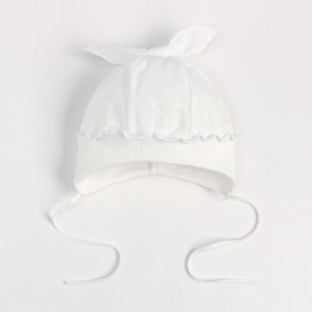Children's hat, white color, size 46-48