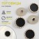 A set of plastic buttons on the leg, d = 25 mm, 5 pcs, black color