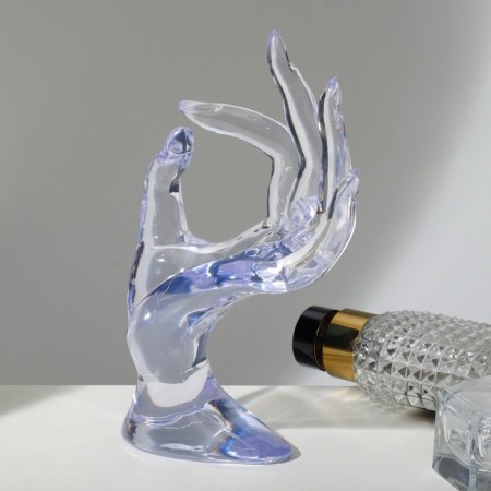Stand for jewelry "Hand" 10.5 × 8 × 16 cm, the color is transparent-1