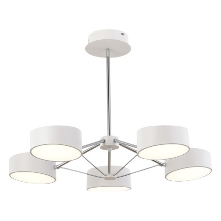 Ceiling EVOLUCE lamp. Sle6005-502-05. Valle. 5x10 watts, LED, 3000K-6000K, 6000 LM, 67x67x47 cm, white color, chrome