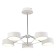 Ceiling EVOLUCE lamp. Sle6005-502-05. Valle. 5x10 watts, LED, 3000K-6000K, 6000 LM, 67x67x47 cm, white color, chrome