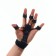 Massage for the development of hands and fingers, with a cuff, 8 × 14 × 2.8 cm, black color