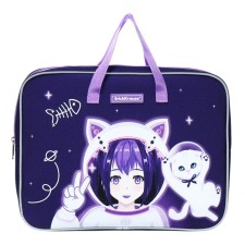 Folder with A4+handles, 360 x 290 x 70 mm, textile, Erichkrause Space Anime 59921