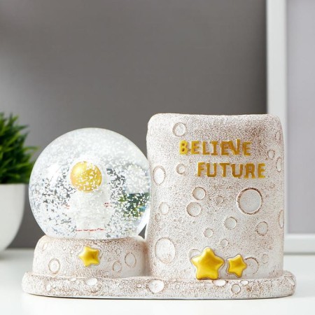 Souvenir Polystone Water Ball Light/For MELLS "Astronaut" D = 8 cm Mix 11.4x16.8x9 cm-2