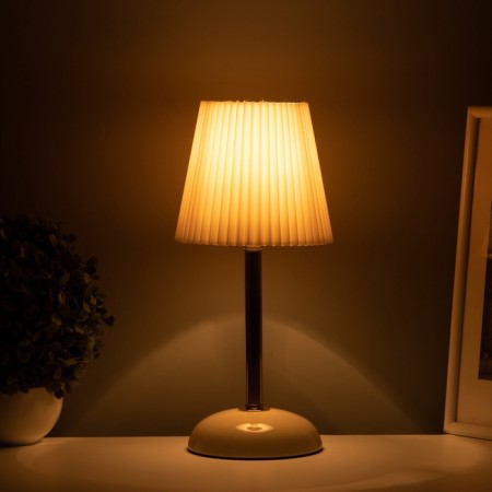 Table lamp "Lira" 1x40W E27 white/gold 15x15x32.5cm-1