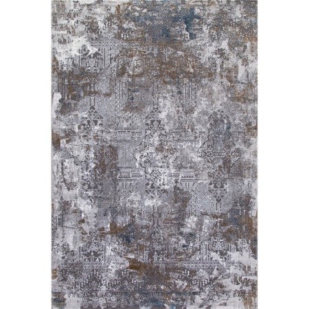 Rectangular carpet Karmen Hali Quantum, size 195x290 cm, color Grey/Grey