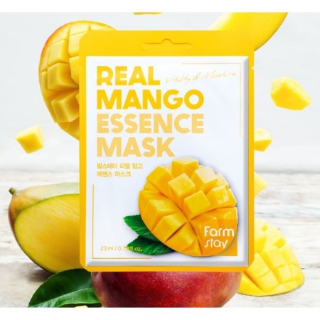 Farmstay fabric face mask, with mango extract, 23 ml-3