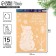 Stickers for the windows "Magic time", reusable, 33 x 50 cm, New Year