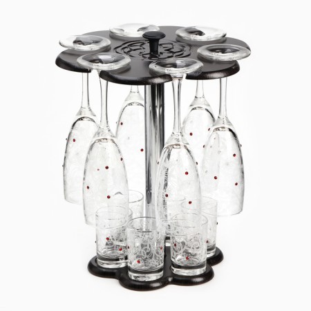 Mini-bar "Rhubes" Bar Stream, 6 glasses/piles-5