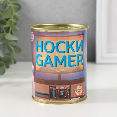Socks in the bank "socks Gamer" (inside socks are male, black color)