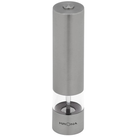 Electric Mill Krona Salz Pfeffer Inox, metal, from batteries, silver-3