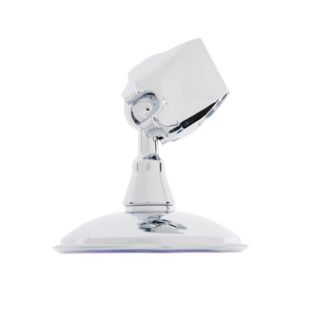 Holder for the shower watering can Zein Z72, on vacuum suction cup, plastic, chrome-7