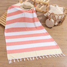Toward beach pies, col. Orange, 100*180 cm, 100% cotton, 180g/m2