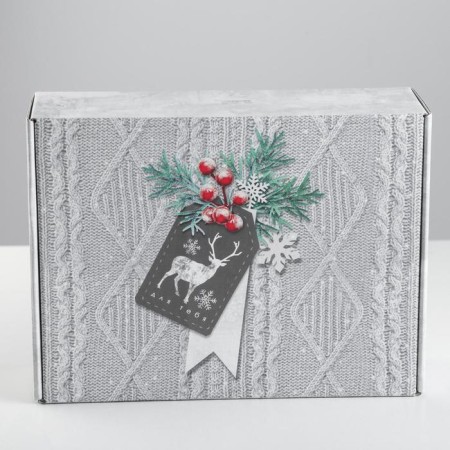 Folding box "heat and comfort", 30.7 x 22 x 9.5 cm, new year-3