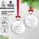New Year's Christmas tree decoration for coloring "New Year!", 2 pcs, d = 5.5 cm