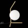 ST LUCE bedside lamp. SL1148.314.01. CODDA. 1x5 W, G9, 17.6x15x27 cm, brass color
