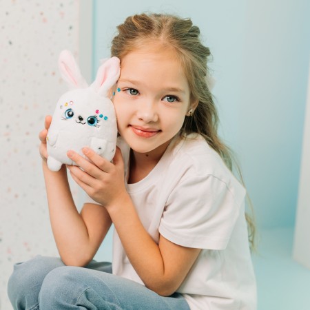 Gift set for a girl with a soft toy "Bunny"-6