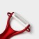 Kitchen kit on the stand “bend”, 5 objects: 4 knife, blade 7.5 cm, 10 cm, 13 cm, 15 cm, vegetable cleaning, red color