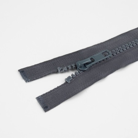 Lightning "Tractor", No. 5, detachable, automatic lock, 40 cm, dark gray color-1