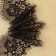 Lace cilia, 75 mm × 9 ± 0.5 m, in Bobin 3 pcs 3 m, black color