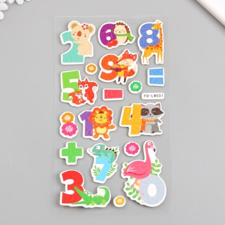 EVA sticker, Paper "Hologography. Interesting numbers" 14.5x31 cm-1