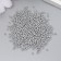 Glass glass 11/0 "metallic. Silver" 10 g