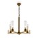Suspended lamp 60W, 5kHE14, 35x55 cm, brass