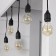 Girland "Retro BelT-LIT" with overhangs 10 and 20 cm, 10 m, IP54, UMS, 2W, dark thread, step 50 cm, E27 (without lamps), 220 V
