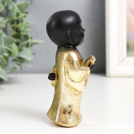 Polystone souvenir "Little Buddha in Gold" mix 5x4.2x10.8 cm-2