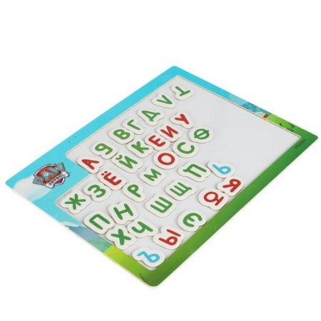 Wooden toy "Puppy Patrol" Magnetic board "Letters"-2