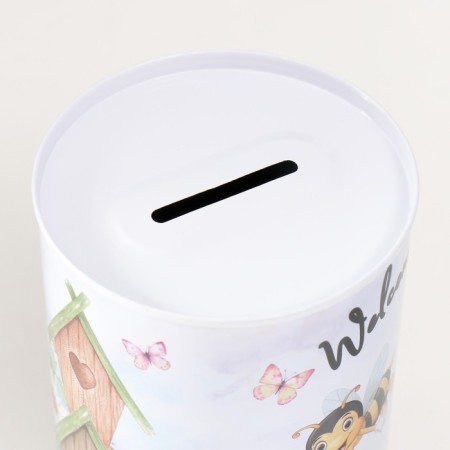Копилка металл "Пчёлки" МИКС 8х8х12,5 см-5
