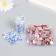 Decor "Purple-blue-blue" d = 6 mm 10 g 200 pcs 5x2.5 cm