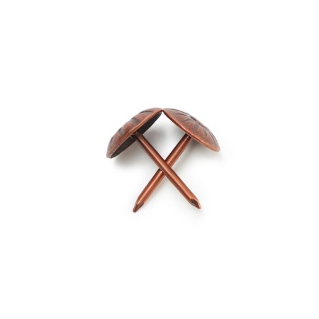 Tundra nails, decorative, textured, 11x16 mm, copper, 50 pcs-10
