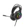 Marvo H8325 headphones, game, full -size, microphone, USB + 3.5 mm, 2 m, RGB, black
