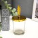 Glass of Glass for 1 candle "Peep" gold 11x5.5x5.5 cm