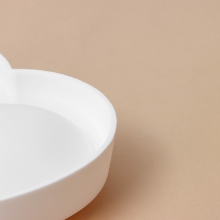 Form for baking and mousse desserts Konfinetta "Heart", silicone, 26 × 26 × 6 cm, white color-2