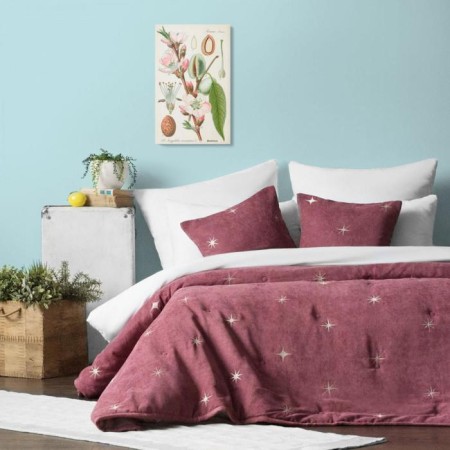 Cover with pillowcases "Belli", size 160x220 cm, pink color-1