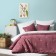 Cover with pillowcases "Belli", size 160x220 cm, pink color
