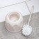 Black toilet with a stand with a stand, 16 × 16 × 36 cm, beige color