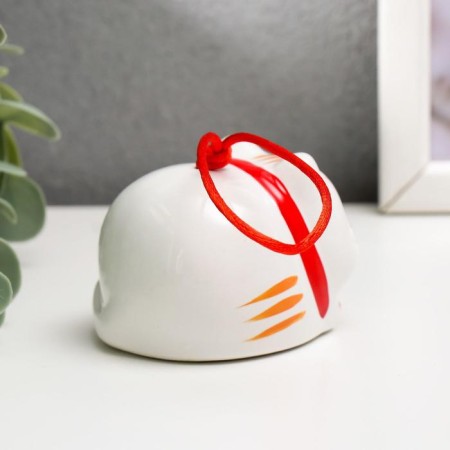 Souvenir ceramics bell "manei-nako lies" 5.7x5.5x5 cm-2