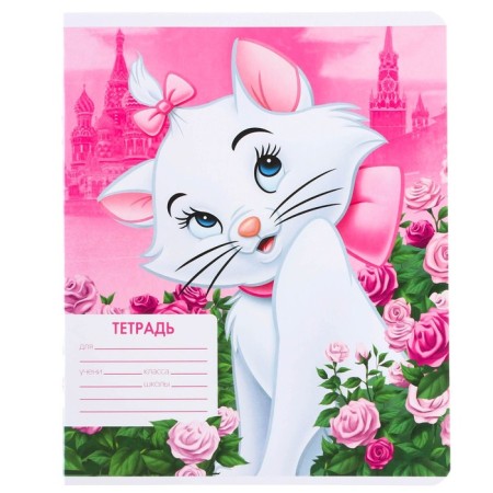 Notebook in a ruler of 12 sheets, 5 types of mix, cover coated cardboard, cats aristocrats-9