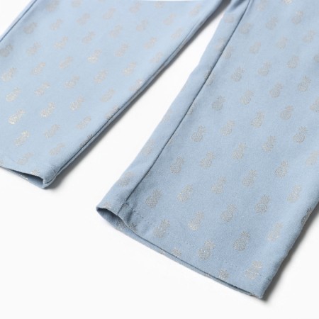 Pajama nursery from a flannel (shirt, trousers) kaftan "pineapple", height 98-104, blue-8
