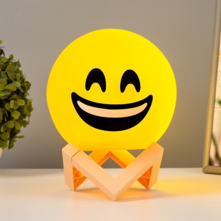 Night Smile Smile LED from batteries 3haa yellow 14x14x18 cm Risalux-1