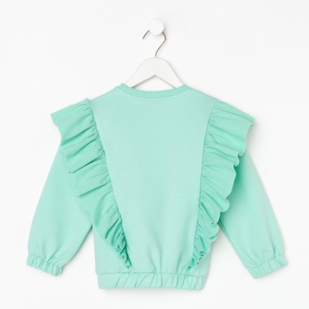 Sweatshirt for girl KAFTAN "Basic Line" size 32 (110-116), mint color-7