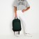 School textile Backpack 46x30x10 cm, vertical pocket, green color