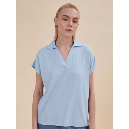 Polo female Pelican, size 42, blue color